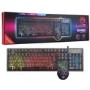 Marvo Scorpion KM409 7 Colour Rainbow LED Wired Gaming Keyboard & Mouse Set