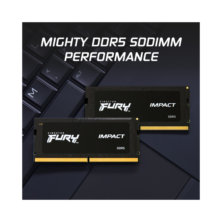 Kingston FURY Impact 32GB (2x16GB) SO-DIMM 5600MHz DDR5 Laptop Memory