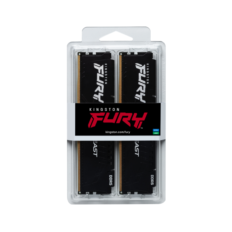 Kingston FURY Beast 32GB (2x16GB) DIMM 6000MHz DDR5 Desktop Memory
