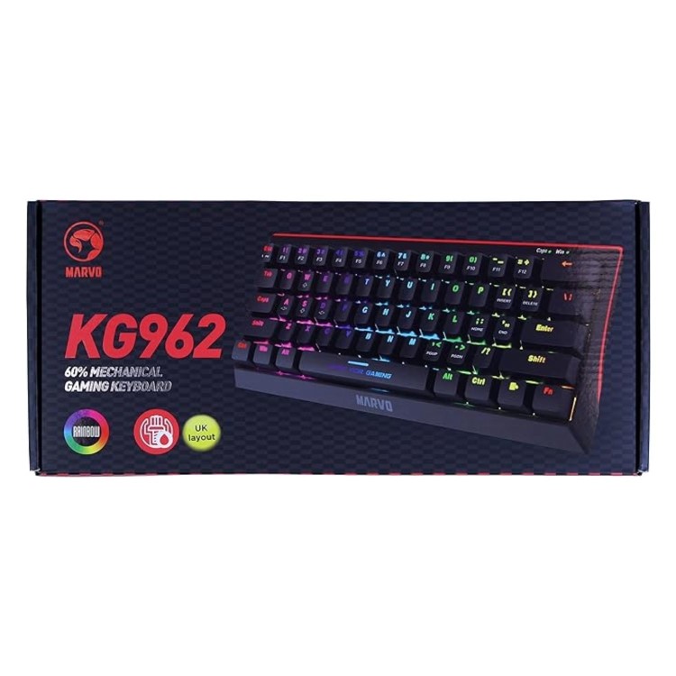 Marvo Scorpion KG962-UK USB Mechanical Gaming Keyboard with Red Mechanical Switches