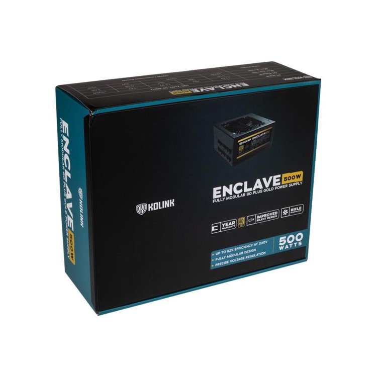 Kolink Enclave 500W Fully Modular 80 PLUS Gold Power Supply
