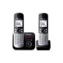 Panasonic KX-TG6822EB Cordless Telephone with Answer Machine - Twin