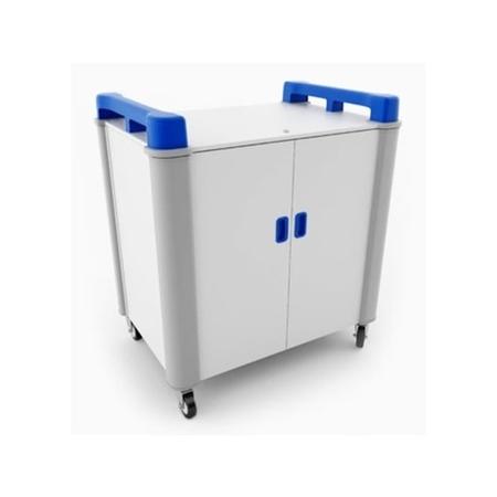 LapCabby 16V - 16 laptops or chromebooks up to 19' - vertical storage 4 Sliding shelves