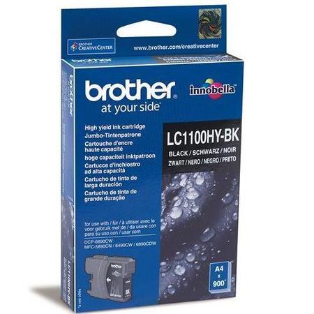 Brother LC 1100HYBK High Yield Print Cartridge - Black 