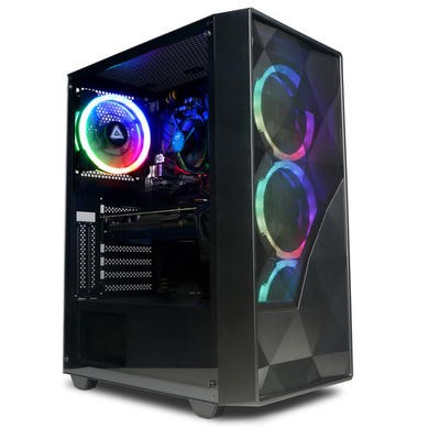 CyberPowerPC Eurus AMD Ryzen 5 4500 NVIDIA GeForce RTX 3050 16GB RAM 500GB SSD Windows 11 Home Gaming PC
