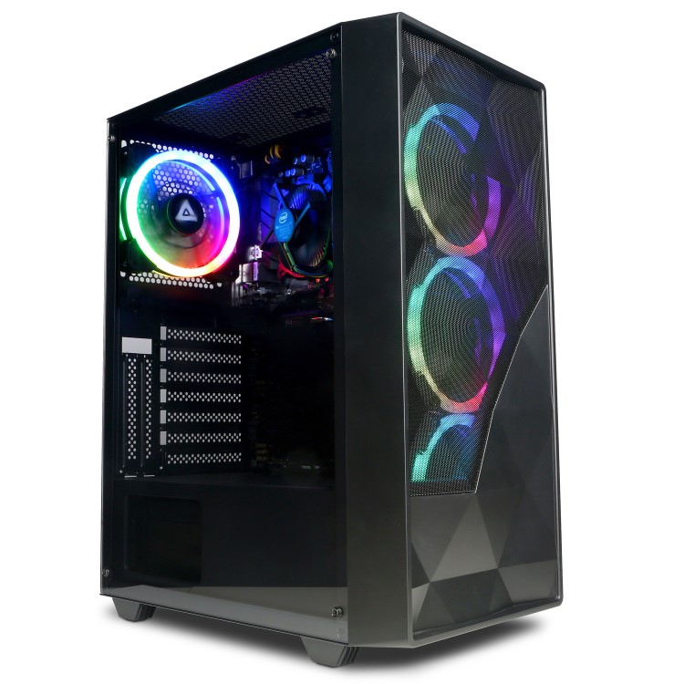 Refurbished CyberPowerPC Eurus AMD Ryzen 5 5600G 8GB RAM 500GB M.2 NVMe SSD + 23.8" FHD 100Hz 1ms Gaming Monitor