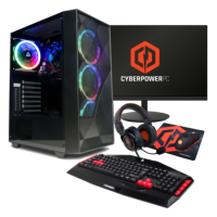 Refurbished CyberPowerPC Eurus AMD Ryzen 5 5600G 8GB RAM 500GB M.2 NVMe SSD + 23.8" FHD 100Hz 1ms Gaming Monitor Refurbished CyberPowerPC Eurus AMD Ryzen 5 5600G 8GB RAM 500GB M.2 NVMe SSD + 23.8" FHD 100Hz 1ms Gaming Monitor