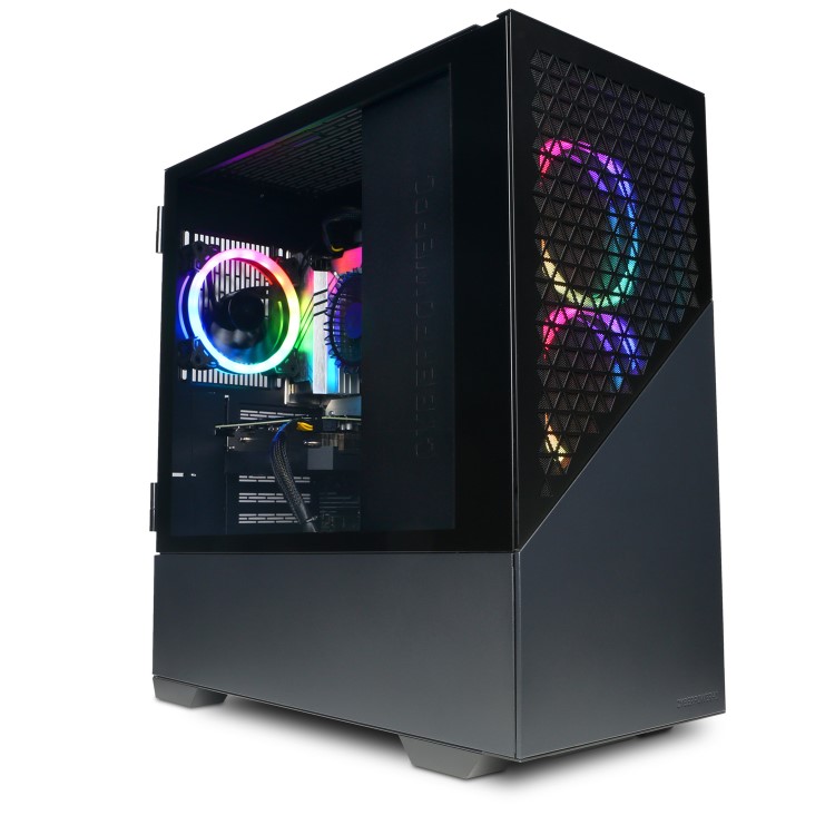 CyberPowerPC Amethyst Intel Core i5-12400F GeForce RTX 4060 16GB RAM 1TB SSD + 23.8" FHD Gaming Monitor