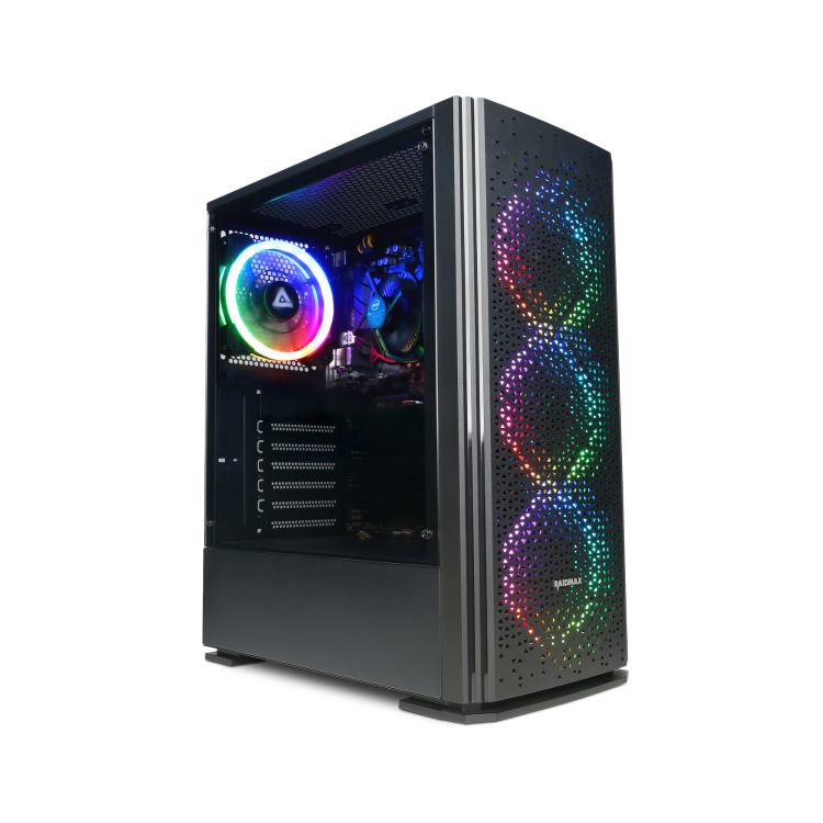 CyberPowerPC Blaze AMD Ryzen 5 5500 16GB RAM 1TB SSD RTX 5050 + 23.8" FHD Gaming Monitor Bundle
