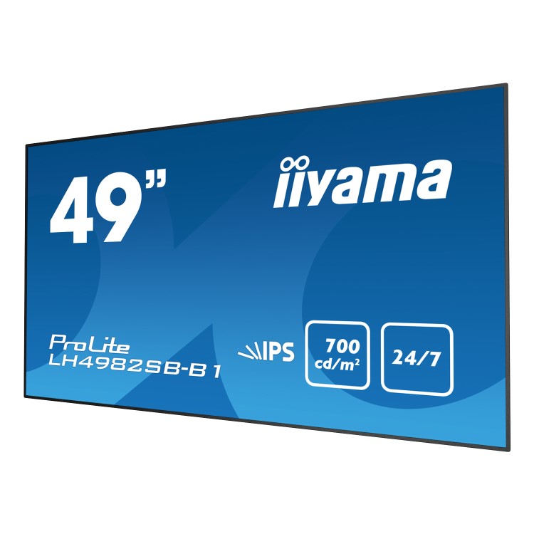 iiyama 49 Black IPS Slim 6.5mm Bezel FullHD