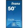Iiyama 50" Professional Digital Signage display with 4K UHD resolution and 24/7 operating time