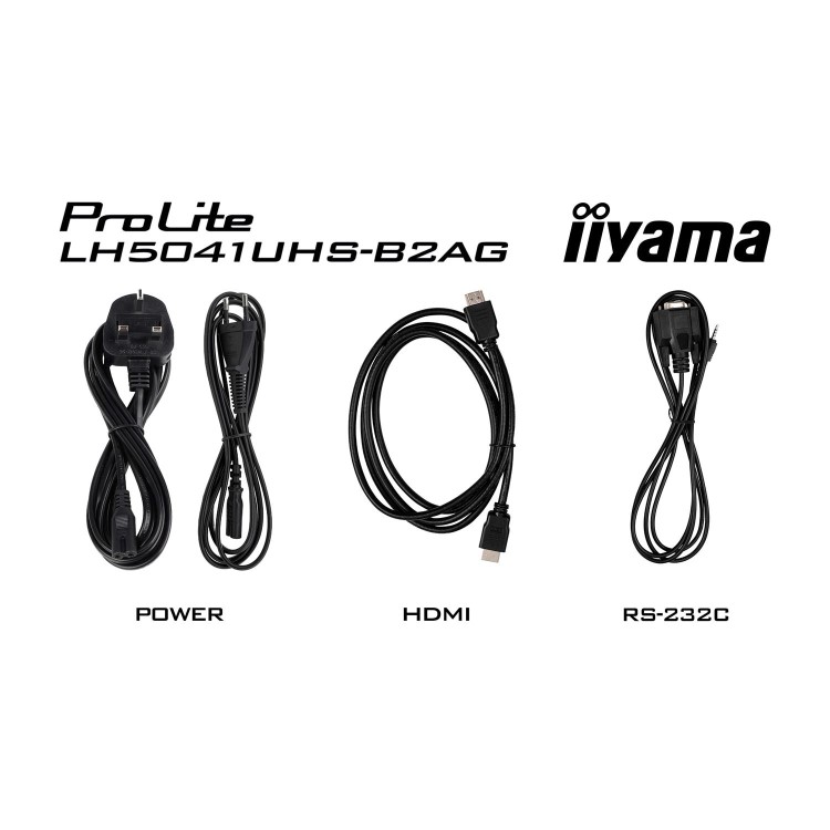 Iiyama 50" Professional Digital Signage display with 4K UHD resolution and 24/7 operating time