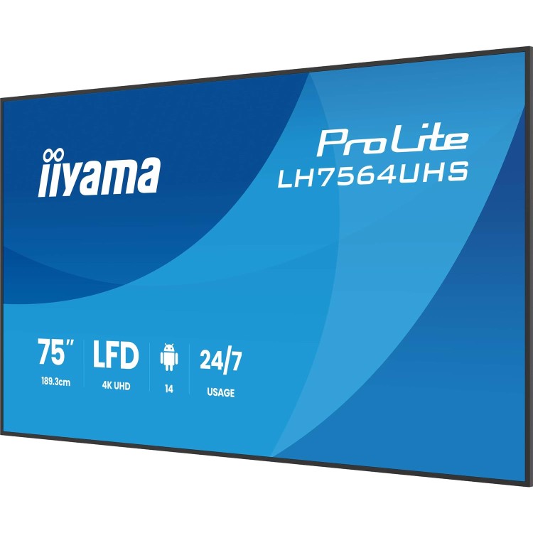 iiyama ProLite 75" 4K UHD Digital Signage Display