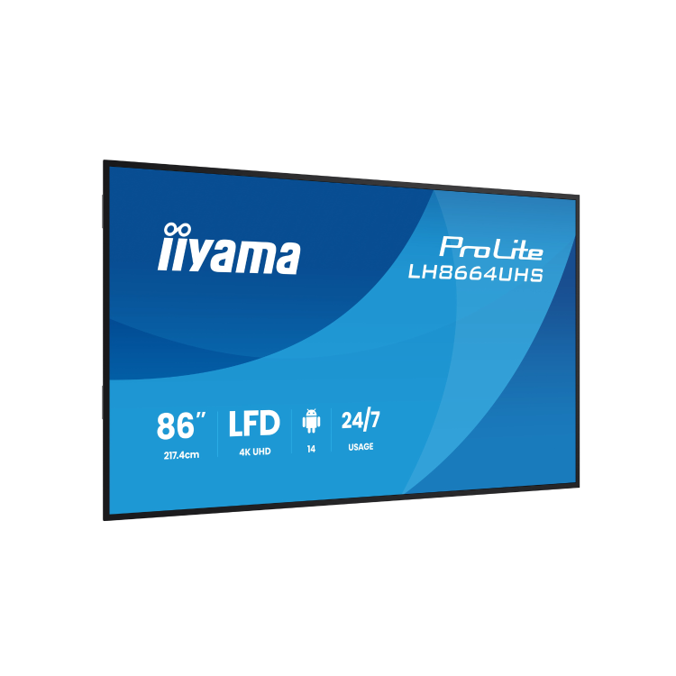 iiyama LH8664UHS 86" 4K UHD Large Format Display 