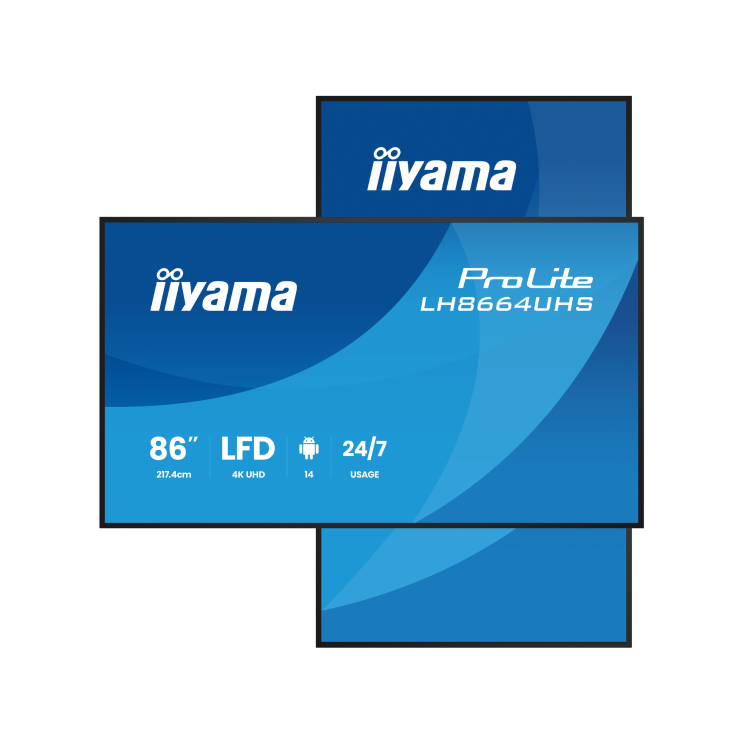 iiyama LH8664UHS 86" 4K UHD Large Format Display 