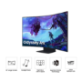 Samsung Odyssey Ark G97NC 55" VA 4K UHD Mini LED 165Hz 1ms Curved Gaming Monitor