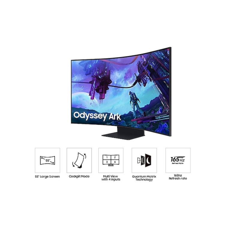 Samsung Odyssey Ark G97NC 55" VA 4K UHD Mini LED 165Hz 1ms Curved Gaming Monitor