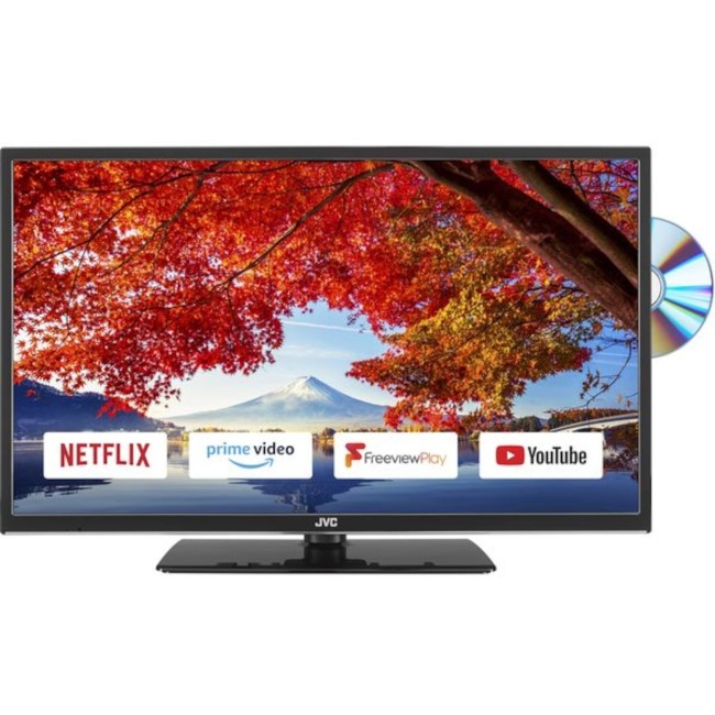 GRADE A1 - JVC LT-32C695 32" HD Ready Smart LED TV with Built-in  DVD Player