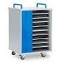 LapCabby Lyte Single Door 10 Laptops or Chromebooks and Tablets up to 15.6" Charging Trolley