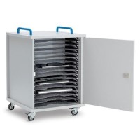 Lapcabby Lyte 16 Single Door Metal Shelf Mobile - 16-Device Mobile Charging Trolley for Laptops Tablets & Chromebooks up to 15.6" - Horizontal Lapcabby Lyte 16 Single Door Metal Shelf Mobile - 16-Device Mobile Charging Trolley for Laptops Tablets & Chromebooks up to 15.6" - Horizontal