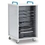 GRADE A2 - Lyte Single Door 20 Metal Shelf - Mobile unit for 20 laptops tablets or chromebooks up to 15.6'