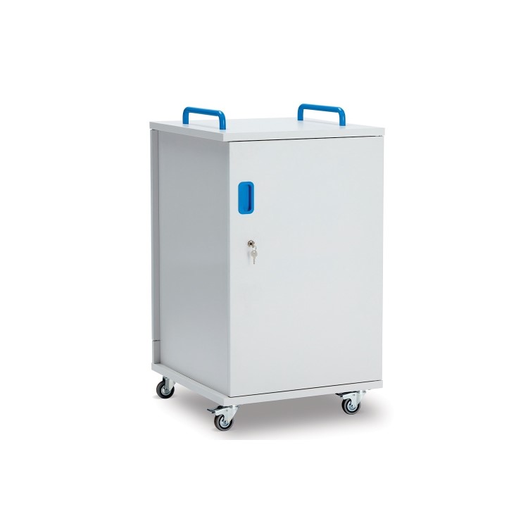 GRADE A2 - Lyte Single Door 20 Metal Shelf - Mobile unit for 20 laptops tablets or chromebooks up to 15.6'