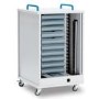 GRADE A2 - Lyte Single Door 20 Metal Shelf - Mobile unit for 20 laptops tablets or chromebooks up to 15.6'