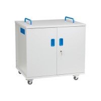 Lyte Double Door 32 Metal Shelf for Laptops or Chromebook and Tablets up to 15.6" Charging Trolley Lyte Double Door 32 Metal Shelf for Laptops or Chromebook and Tablets up to 15.6" Charging Trolley