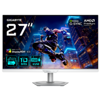 GIGABYTE M27UP ICE 27" SS IPS Dual Mode 4K UHD 160Hz Full HD 320 Hz 1ms Gaming White Monitor