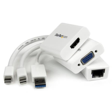 Macbook Air&reg; Accessories Kit - MDP to VGA / HDMI&reg; and USB 3.0 Gigabit Ethernet Adapter