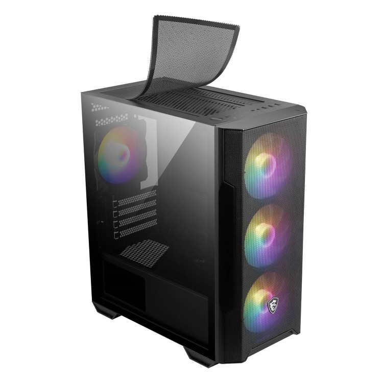 MSI MAG FORGE M100R Mid Tower Gaming Case Black