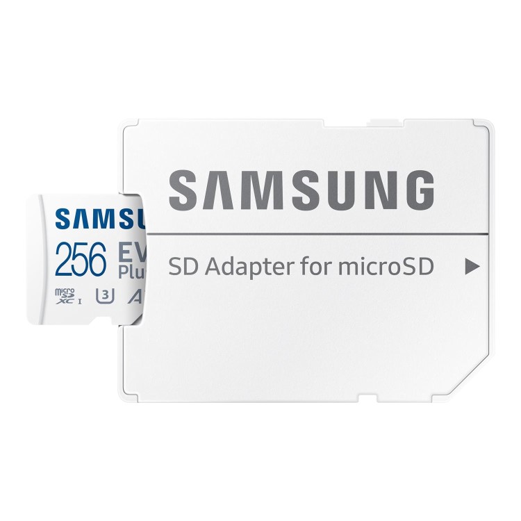 Samsung EVO Plus 256GB UHS-1 Micro SD Card + Adapter - Blue