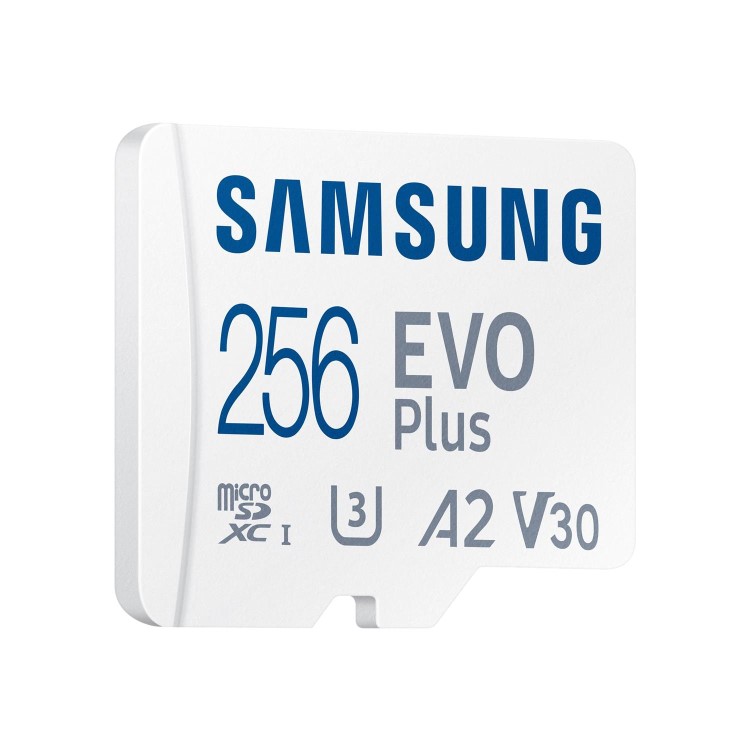 Samsung EVO Plus 256GB UHS-1 Micro SD Card + Adapter - Blue
