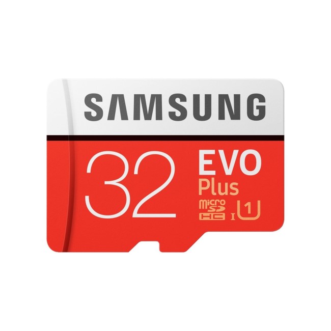 Samsung EVO Plus 32GB UHS-1 Micro SD Card Memory Card + SD Adapter