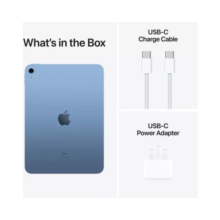 Refurbished Apple iPad 10.9" Blue 256GB Wi-Fi & Cellular Tablet