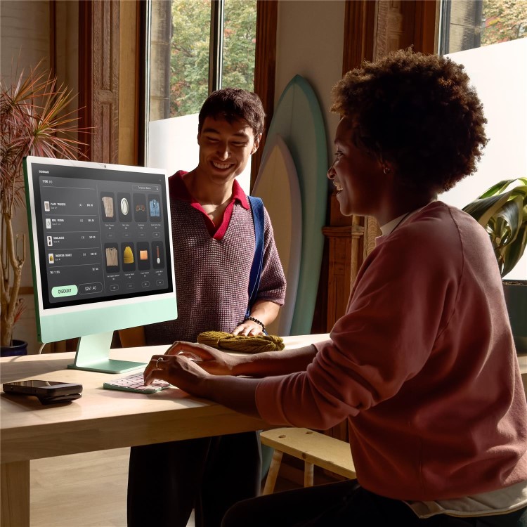 Apple iMac 2024 M4 10-Core 16GB RAM 256GB SSD 24 Inch 4.5K All-in-One PC - Silver