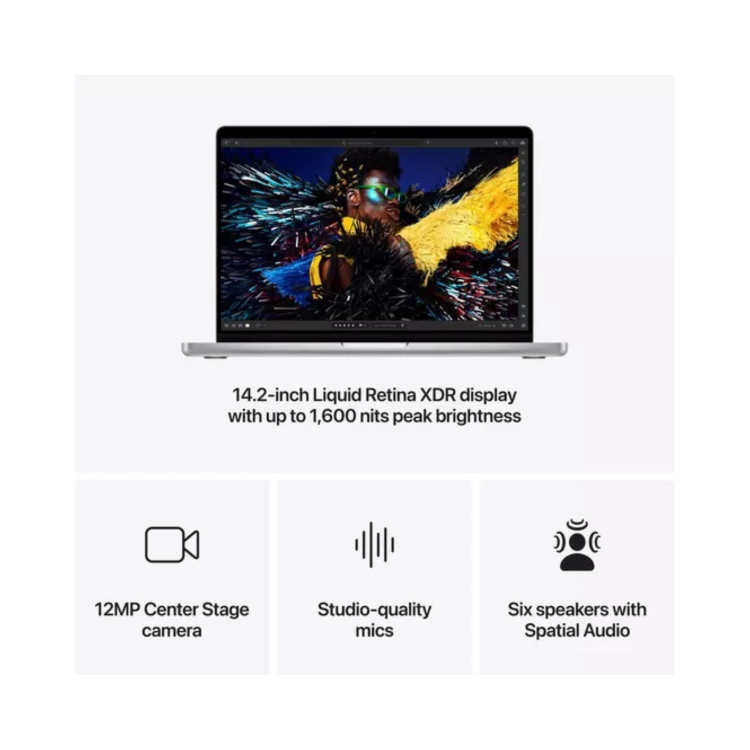 Apple MacBook Pro 14 Inch M5 16GB RAM 512GB SSD2025 - Silver