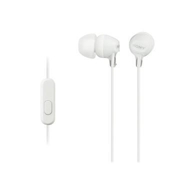 Sony MDR-EX15LP In-ear Wired Headphones With Mic White