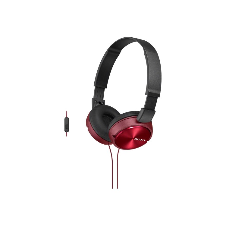 Sony MDR-ZX310 Folding Wired Headphones Android Version Red