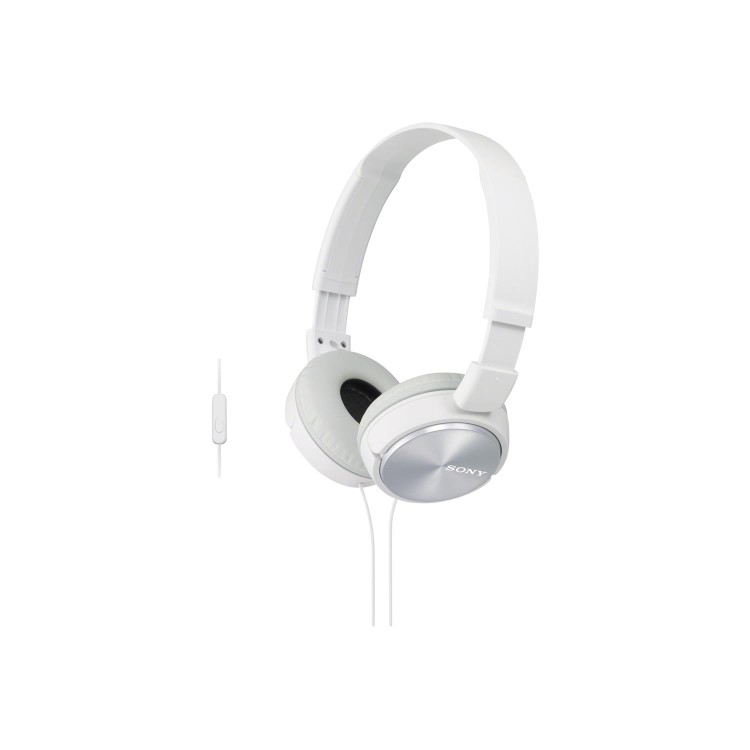 Refurbished Sony MDR-ZX310 Folding Wired Headphones White