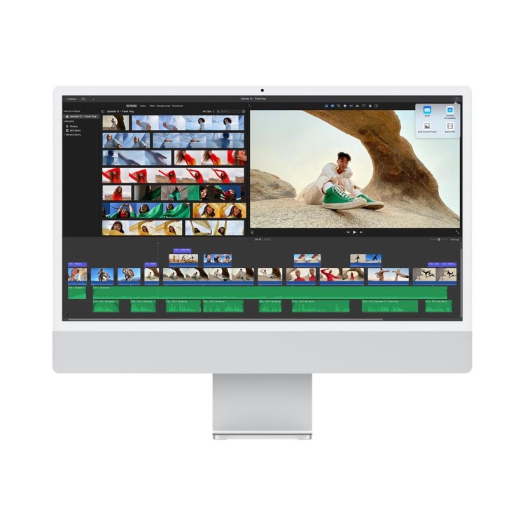Apple iMac 2021 M1 8 Core CPU 8 Core GPU 8GB 512GB SSD 24 Inch 4.5K All-in-One - Silver