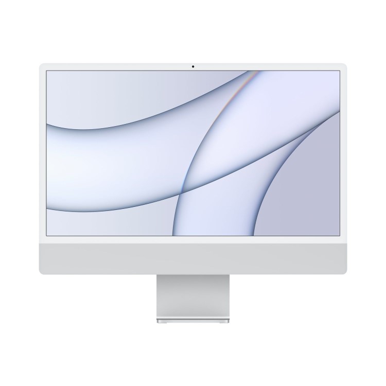 Apple iMac 2021 M1 8 Core CPU 7 Core GPU 8GB 256GB SSD 24 Inch 4.5K All-in-One - Silver