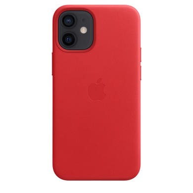 Apple iPhone 12 Mini Leather Case with MagSafe - Red