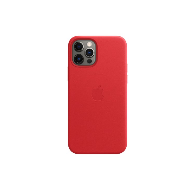 Apple iPhone 12/12 Pro Leather Case with MagSafe - Red