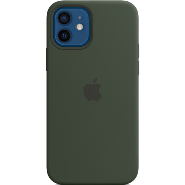 Apple iPhone 12/12 Pro Silicone Case with MagSafe - Cypress Green