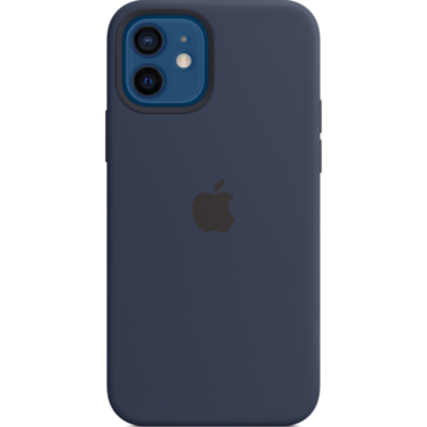 Apple iPhone 12/12 Pro Silicone Case with MagSafe - Deep Navy