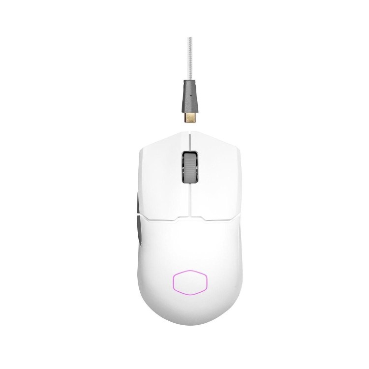 Cooler Master MM712 Hybrid Wireless Ultra Light RGB Gaming Mouse White 
