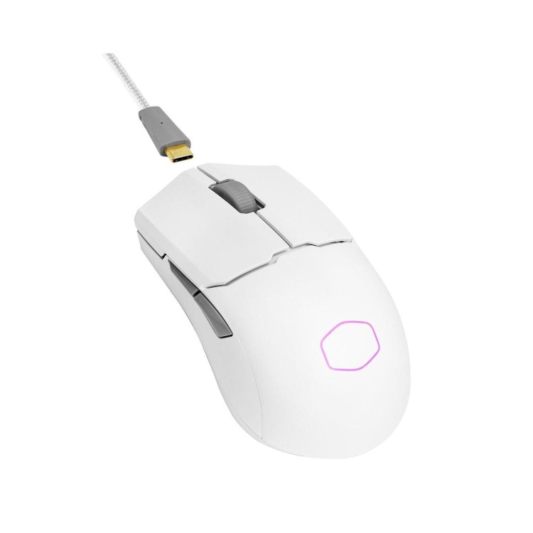 Cooler Master MM712 Hybrid Wireless Ultra Light RGB Gaming Mouse White 