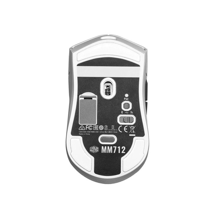 Cooler Master MM712 Hybrid Wireless Ultra Light RGB Gaming Mouse White 