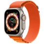 Apple Watch Ultra GPS + Cellular 49mm Titanium Case with Orange Alpine Loop - Small
